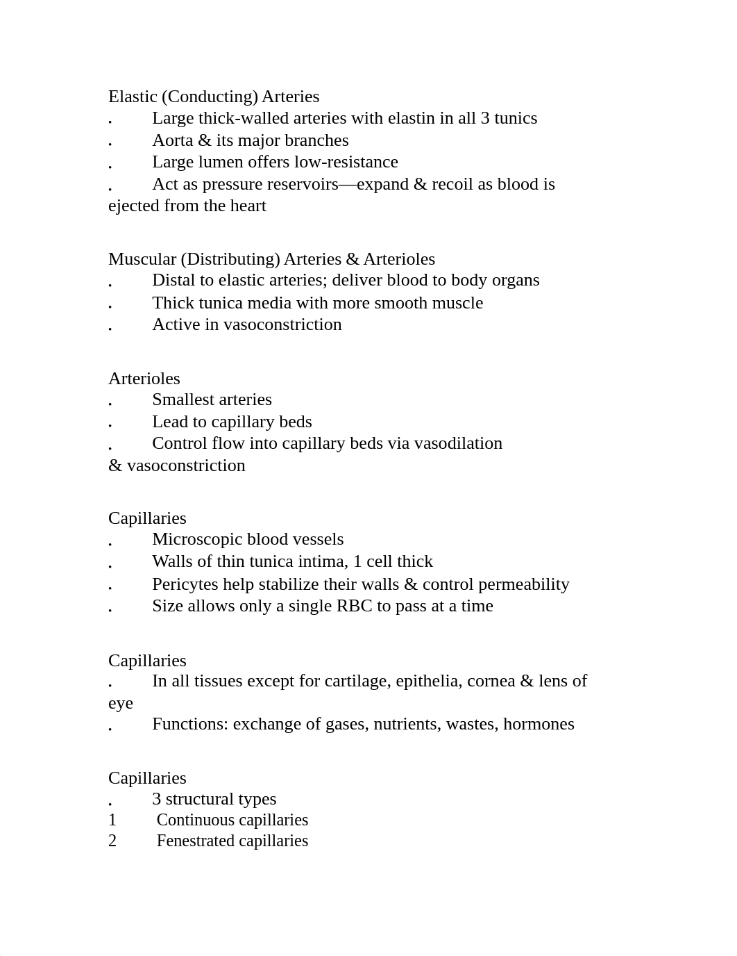 Bio 227 Ch19 OutlineA Blood Vessels.doc_dxtfqfk3980_page2