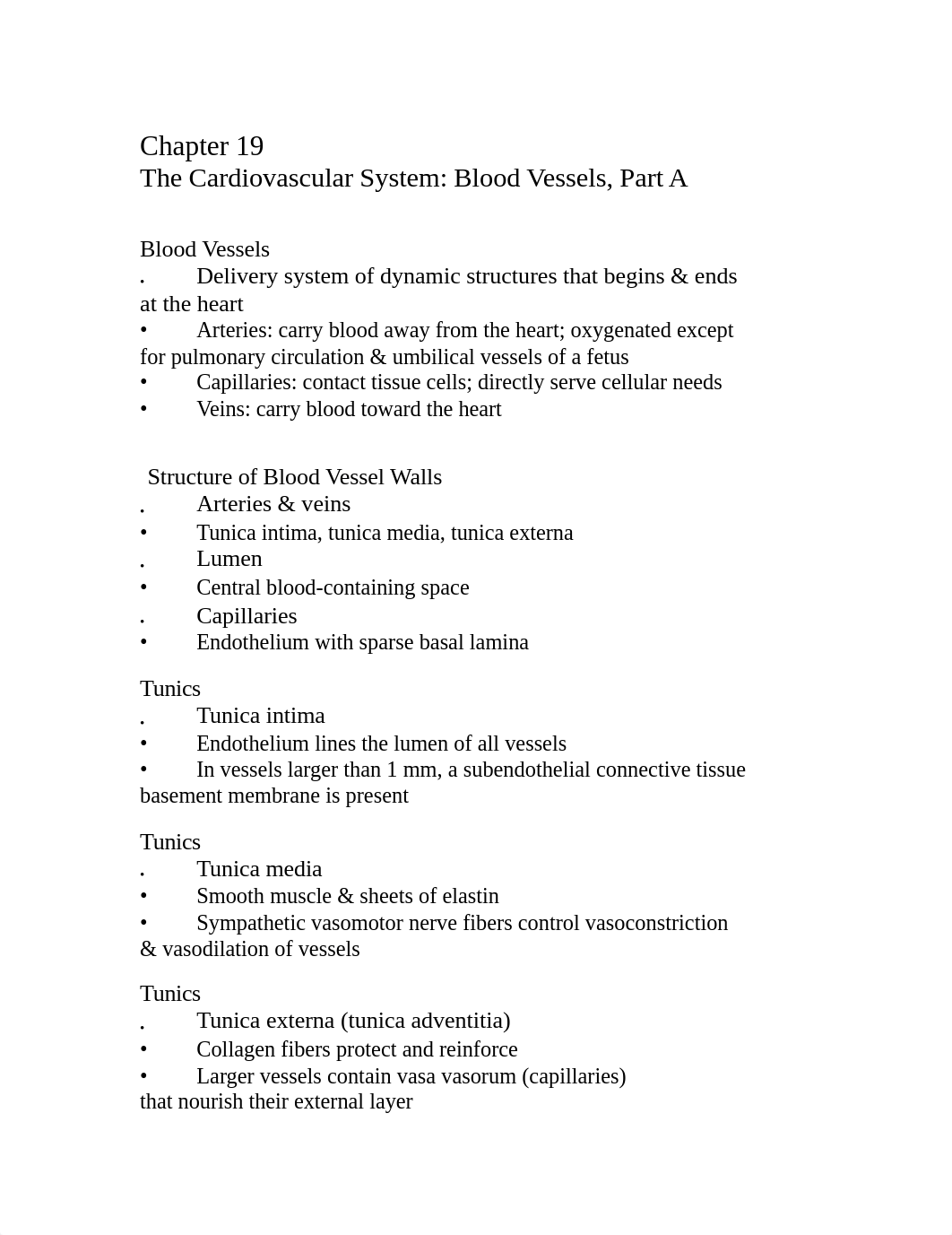 Bio 227 Ch19 OutlineA Blood Vessels.doc_dxtfqfk3980_page1