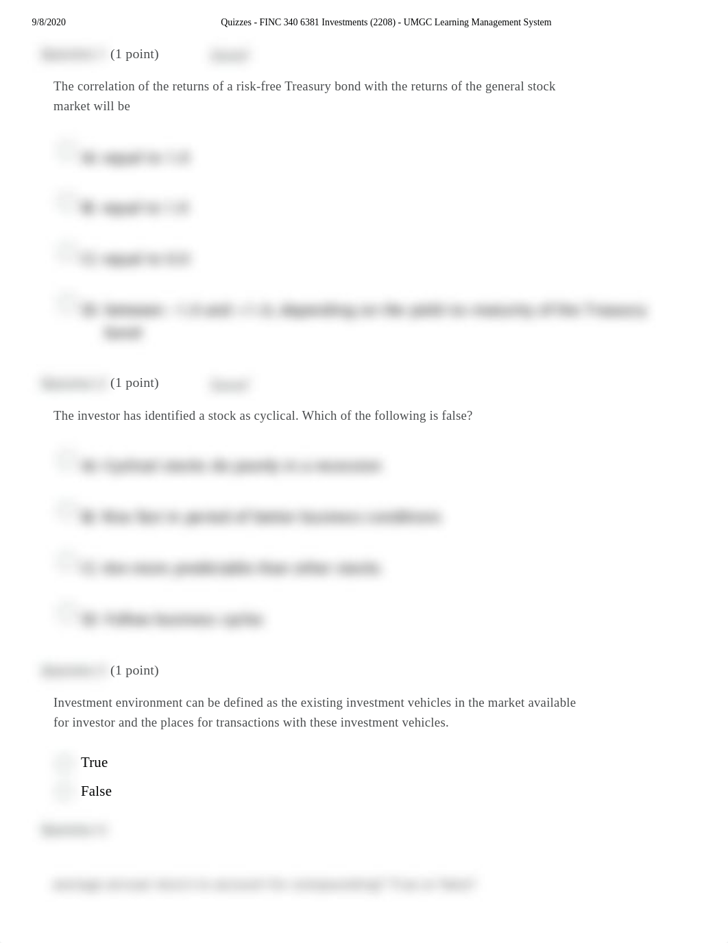 Quizzes - FINC 340 6381 Non-Graded Review Week 1.pdf_dxtijhzr4uu_page1