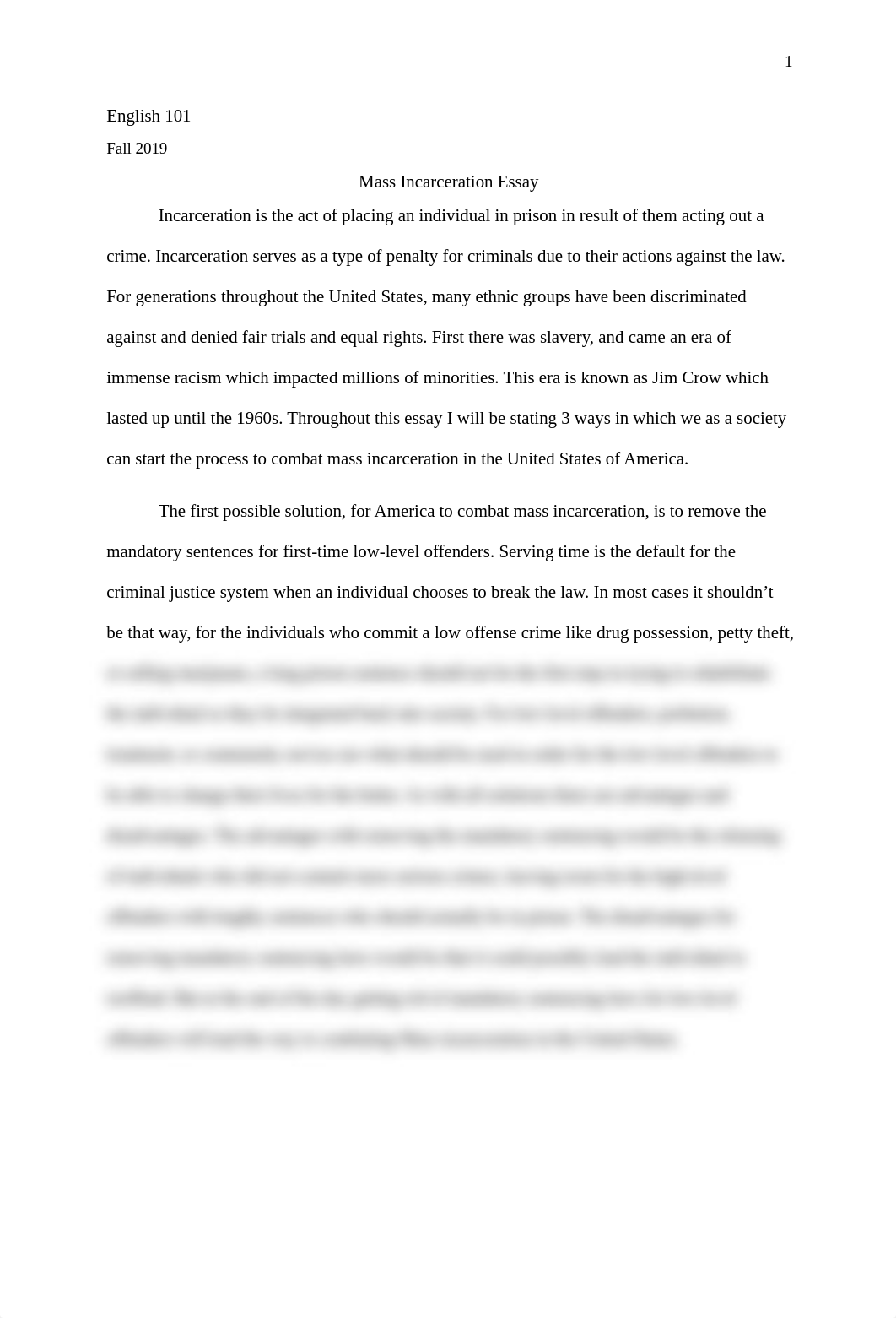 Mass incarceration essay.docx_dxtkdggahps_page1