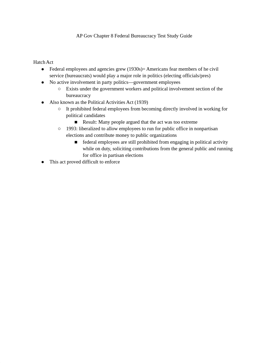 AP gov chapter 8 federal bureaucracy test.docx_dxts18l3b8f_page1