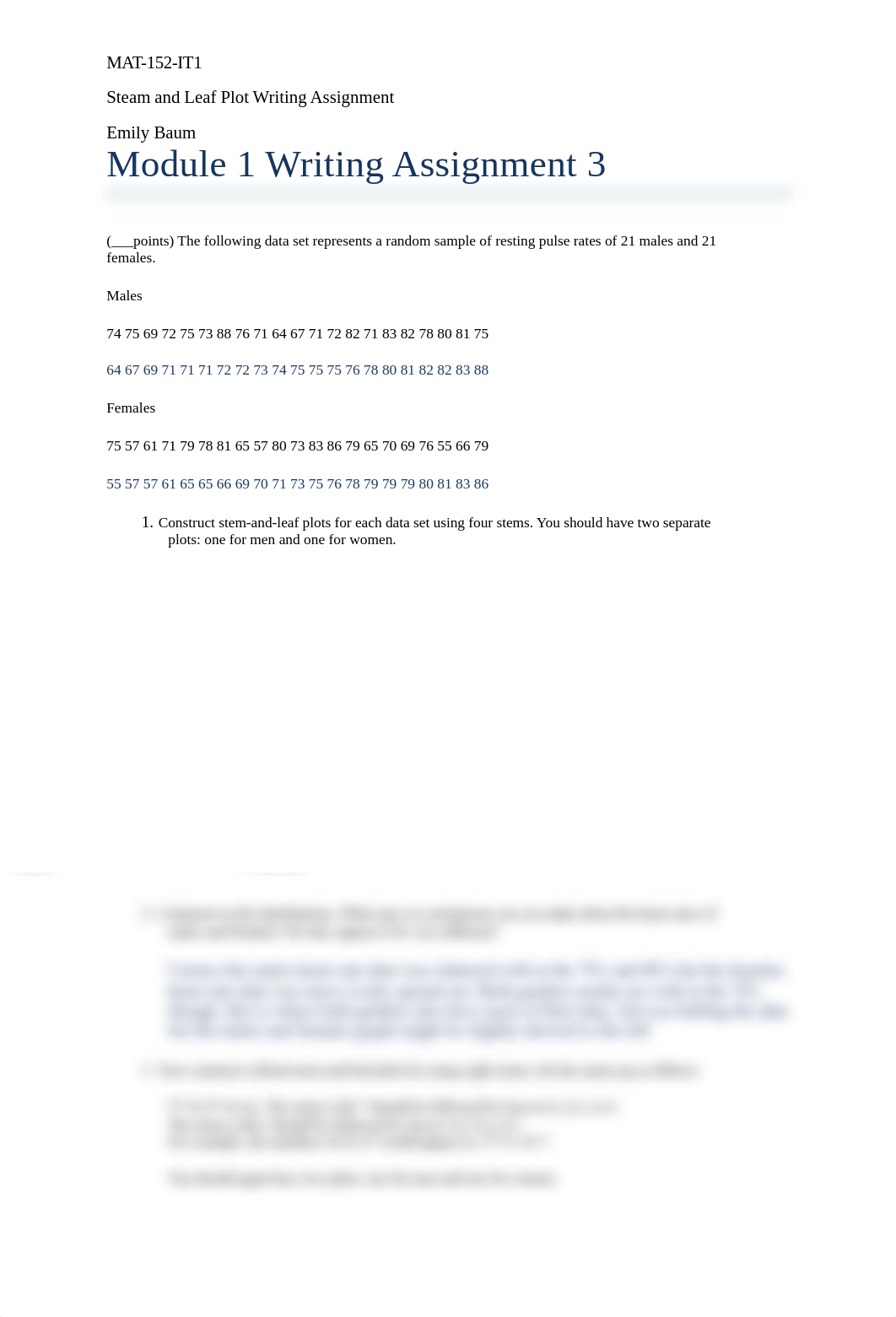 Writing Assignment Stem and Leaf Plots.doc_dxu7mef8d2z_page1
