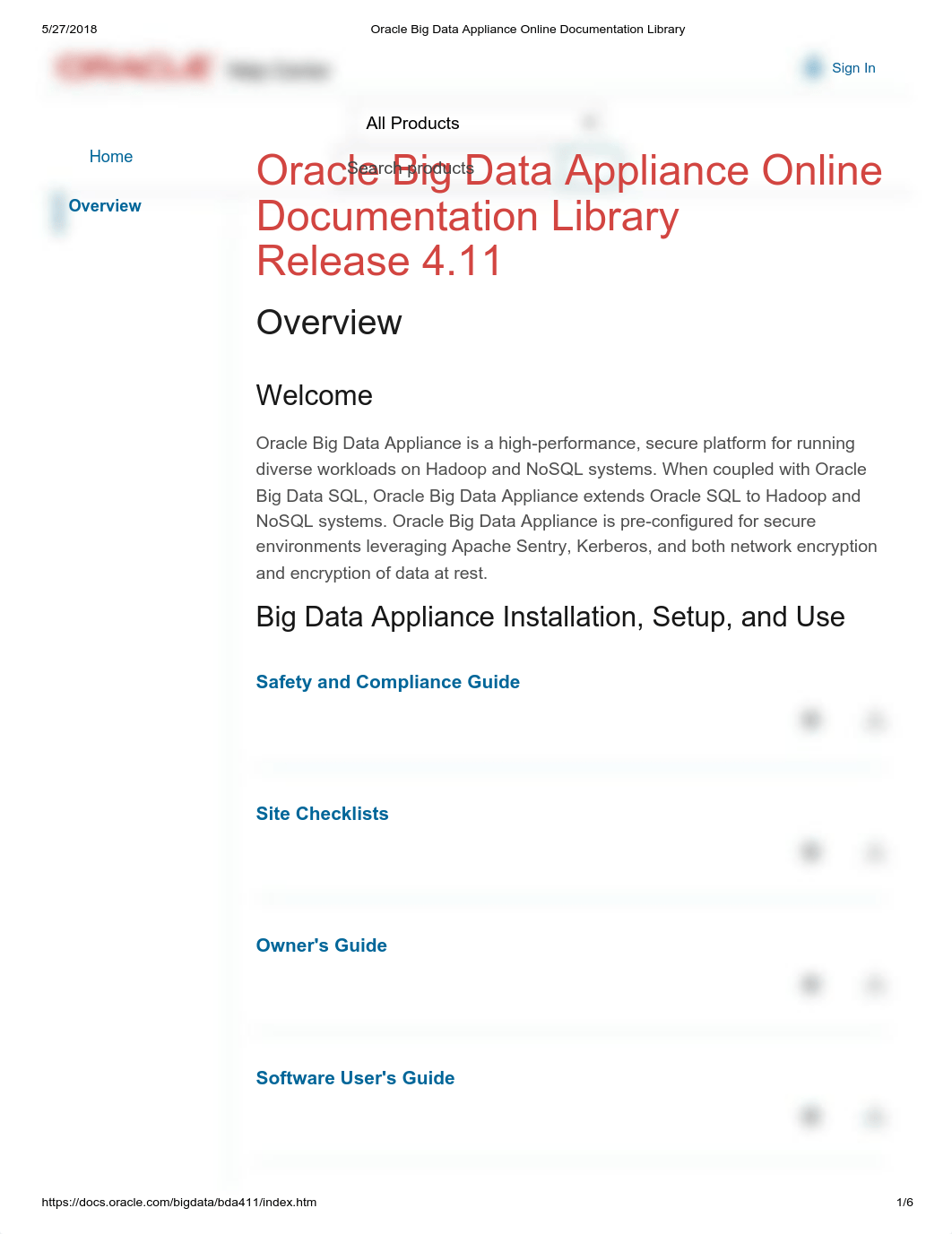 Oracle Big Data Appliance Online Documentation Library.pdf_dxugh8khv9p_page1