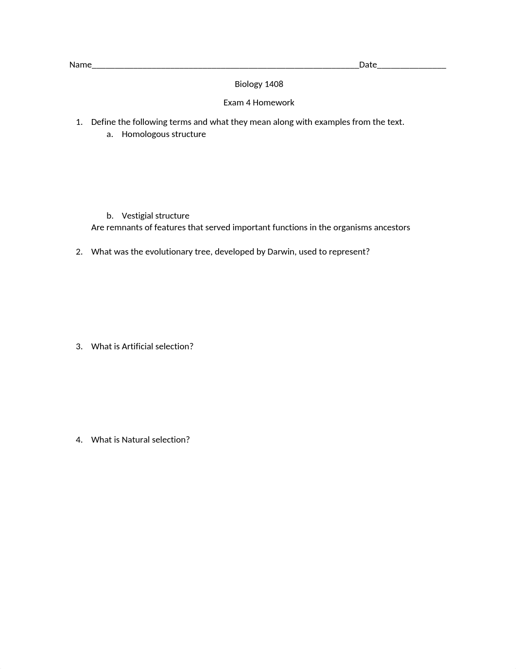 Biol 1408 Exam 4 Review print.docx_dxur0ja0u19_page1