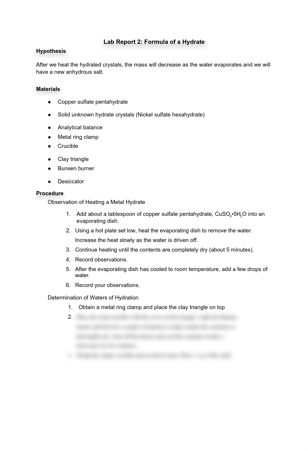 Lab Report 2 Formula of a Hydrate.pdf_dxuybobaj9m_page1