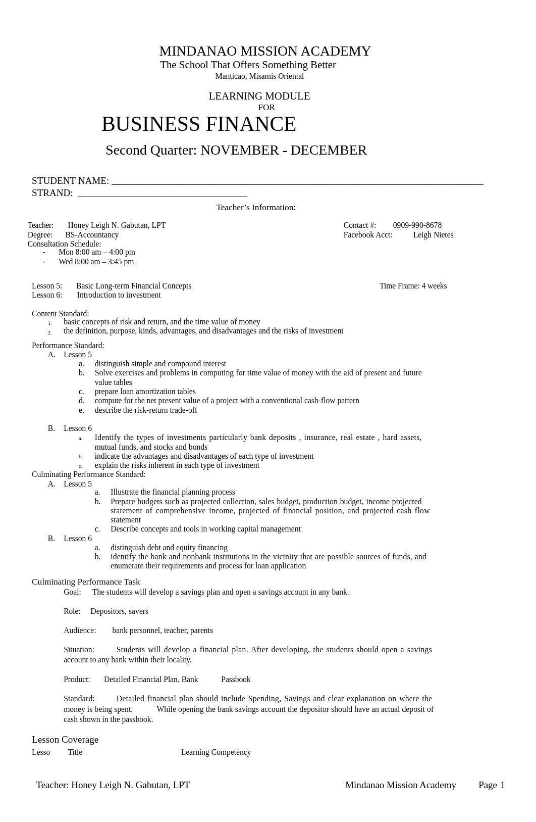 Business Finance - Learning Module 4.docx_dxuzp6dfhw4_page1