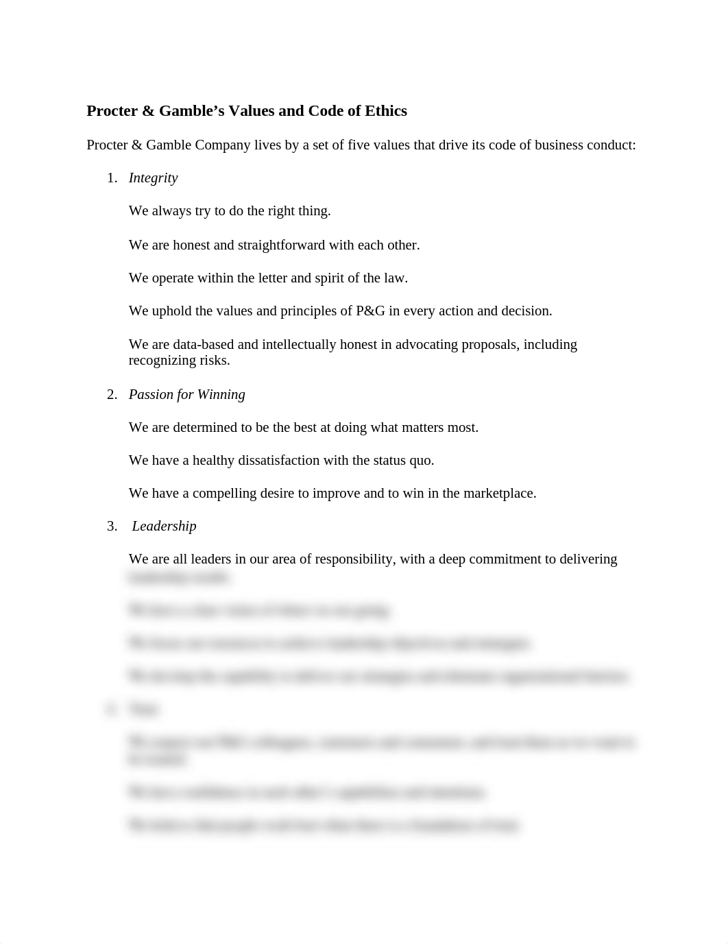 MGT 103 CH 2 Proctor-Gamble Values and Code of Ethics_dxvai02sbic_page1