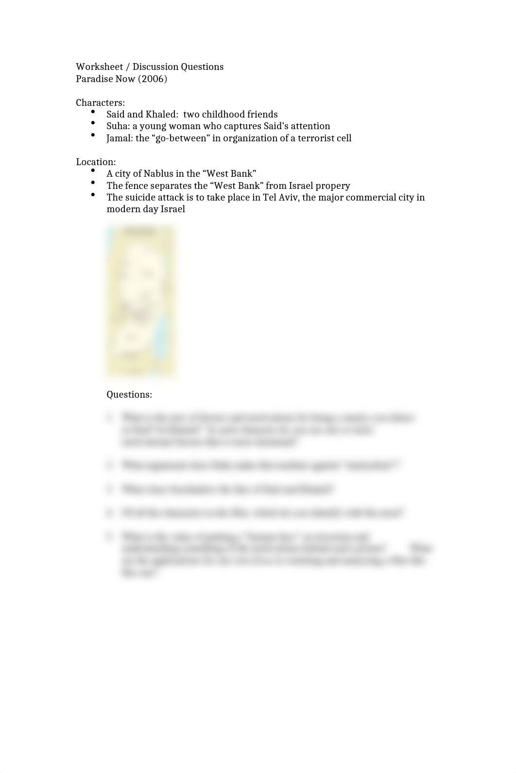 Paradise Now Worksheet.docx_dxvh5smsup8_page1