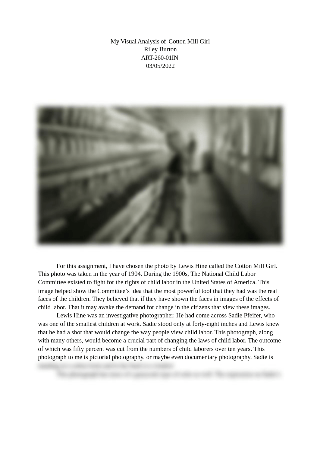 My Visual Analysis of Cotton Mill Girl.docx_dxvl6xfxlpn_page1