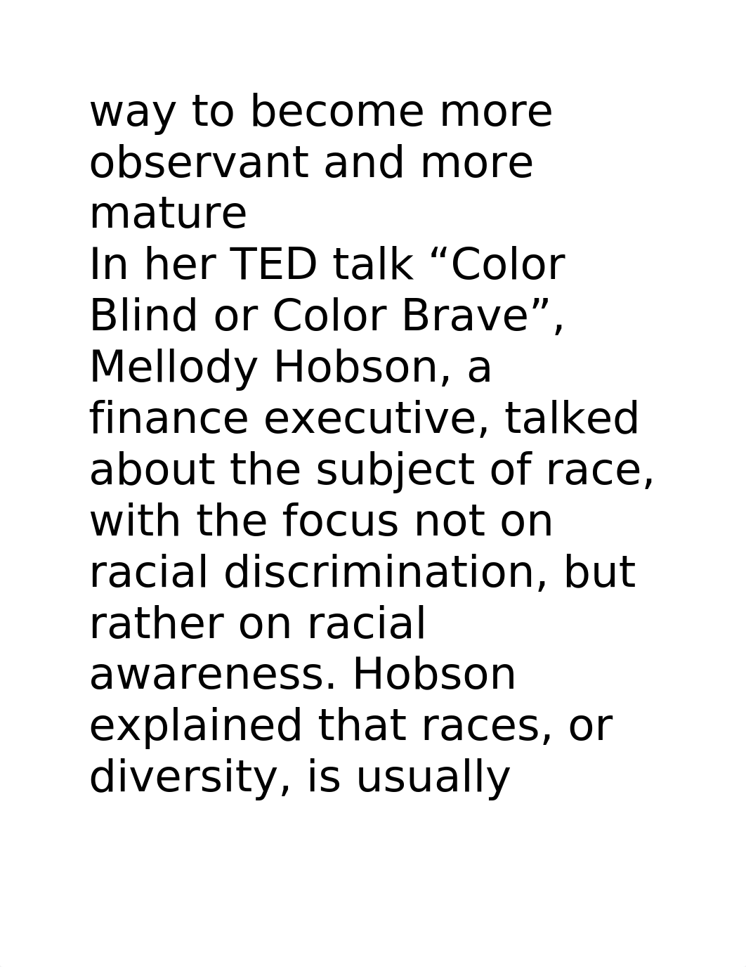 Discussion 2 -TED talk - Color Blind or Color Brave (1).docx_dxwdsfae177_page4