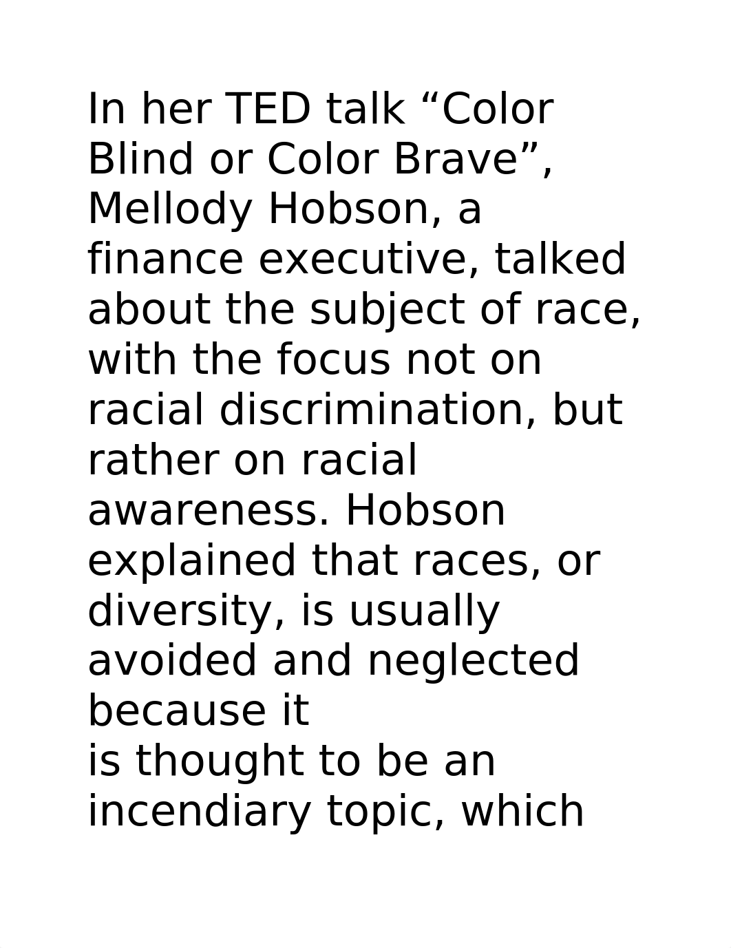 Discussion 2 -TED talk - Color Blind or Color Brave (1).docx_dxwdsfae177_page1