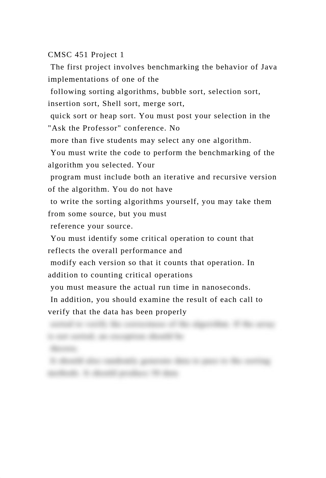 CMSC 451 Project 1 The first project involves benchmarking the beh.docx_dxwkkwg817m_page2
