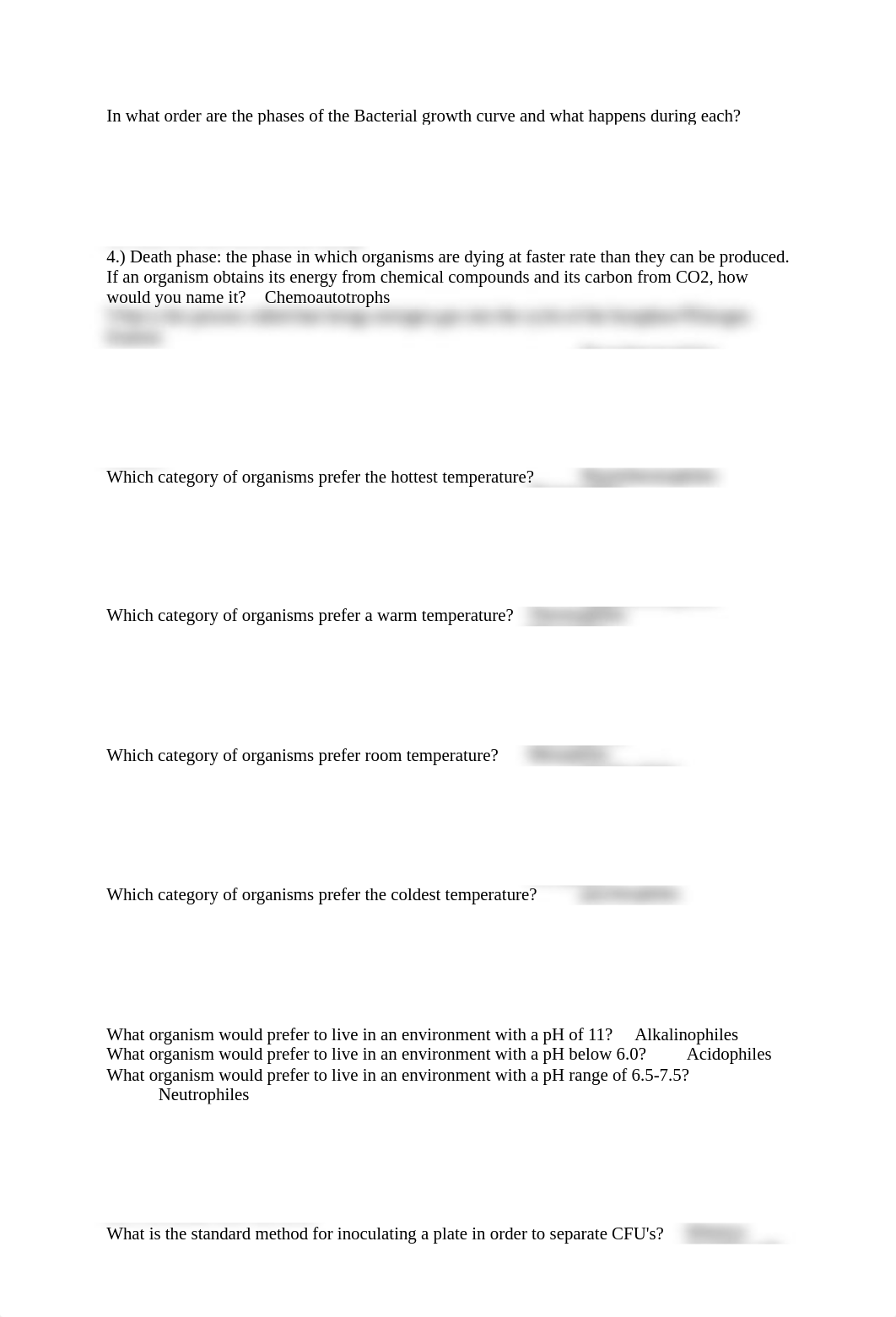 In what order are the phases of the Bacterial growth curve and what happens during each.docx_dxwl7314jiq_page1