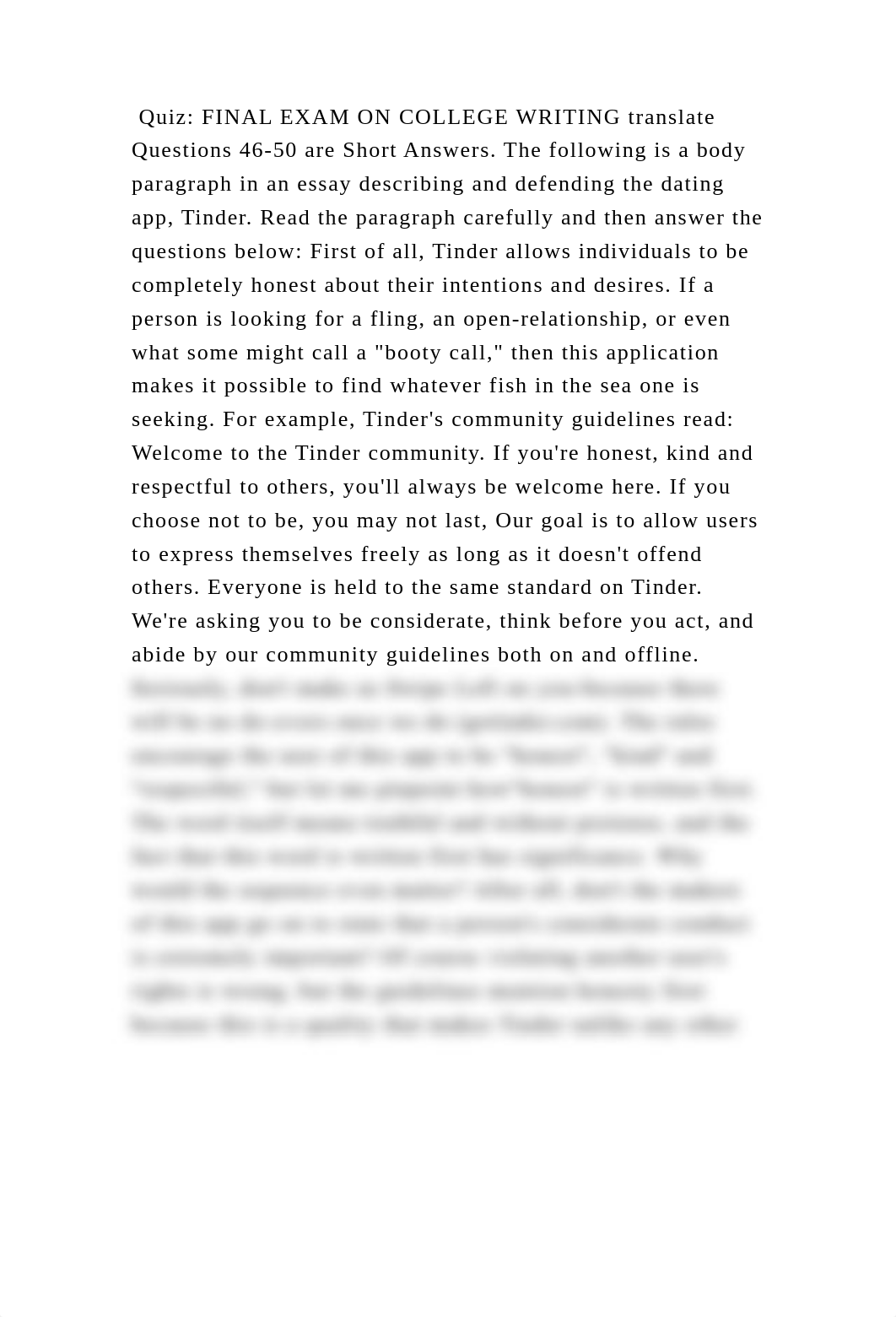 Quiz FINAL EXAM ON COLLEGE WRITING translate Questions 46-50 are Sho.docx_dxwxdelz3nw_page2