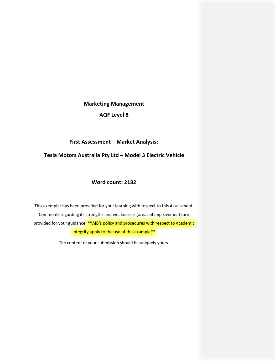 First_Assessment_Example_B2C_Tesla Motors Australia Pty Ltd - Model 3 Electric Vehicle.pdf_dxxgxwjgmyd_page1