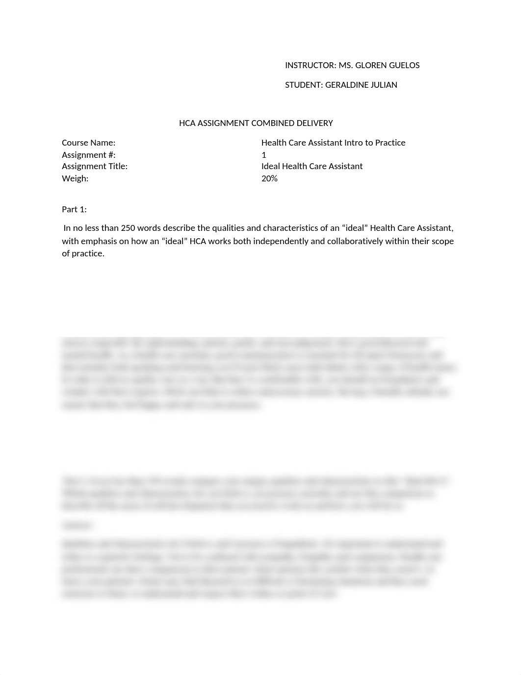 IDEAL HEALTH CARE ASSISTANT ASSIGNMENT 1.docx_dxxsfy2gtme_page1