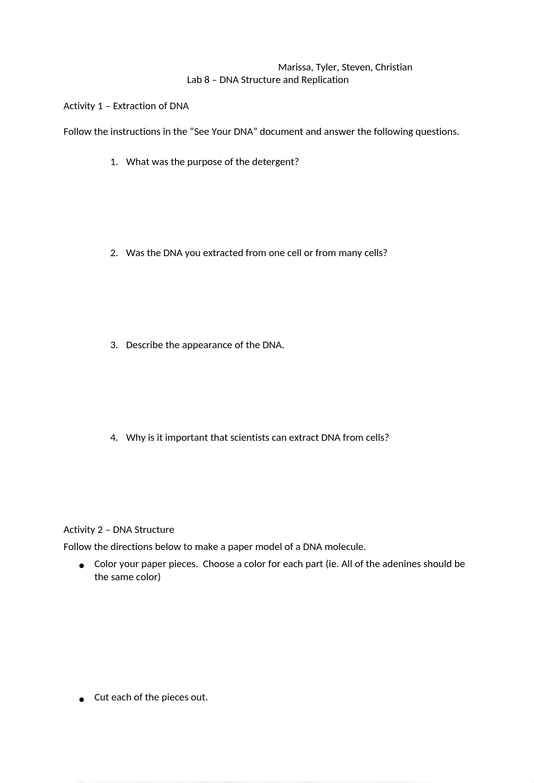 Lab 8 - DNA Structure and Replication (1)_dxxvcoakxli_page1