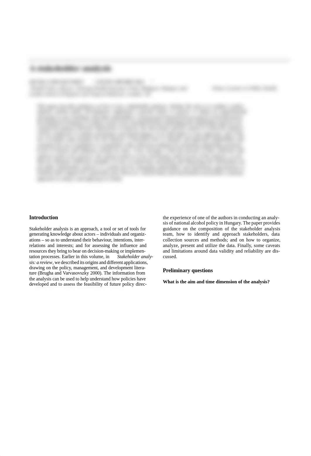 Varvasovszky _2000_ A stakeholder analysis.pdf_dxxzh6lrbfx_page1