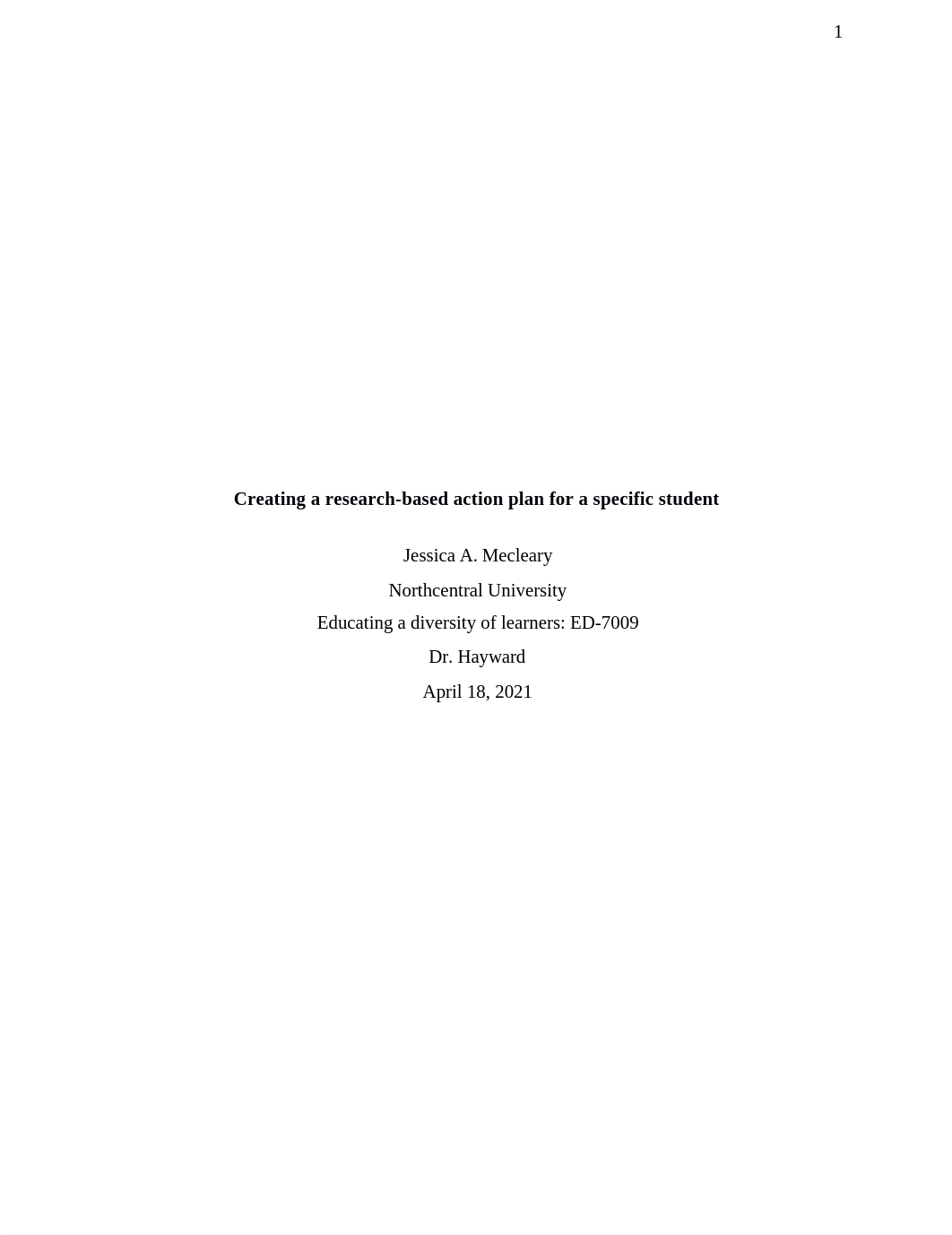 ED-7009 Week 5 Assignment Mecleary.docx_dxyhljt28s7_page1