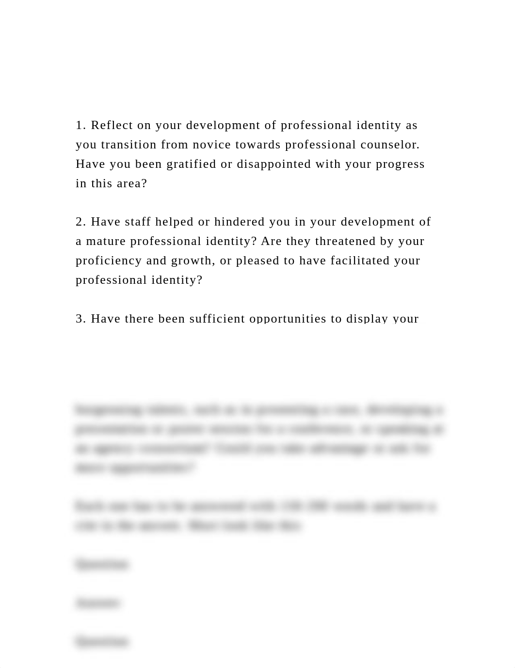 1. Reflect on your development of professional identity as you t.docx_dxym03zdljr_page2