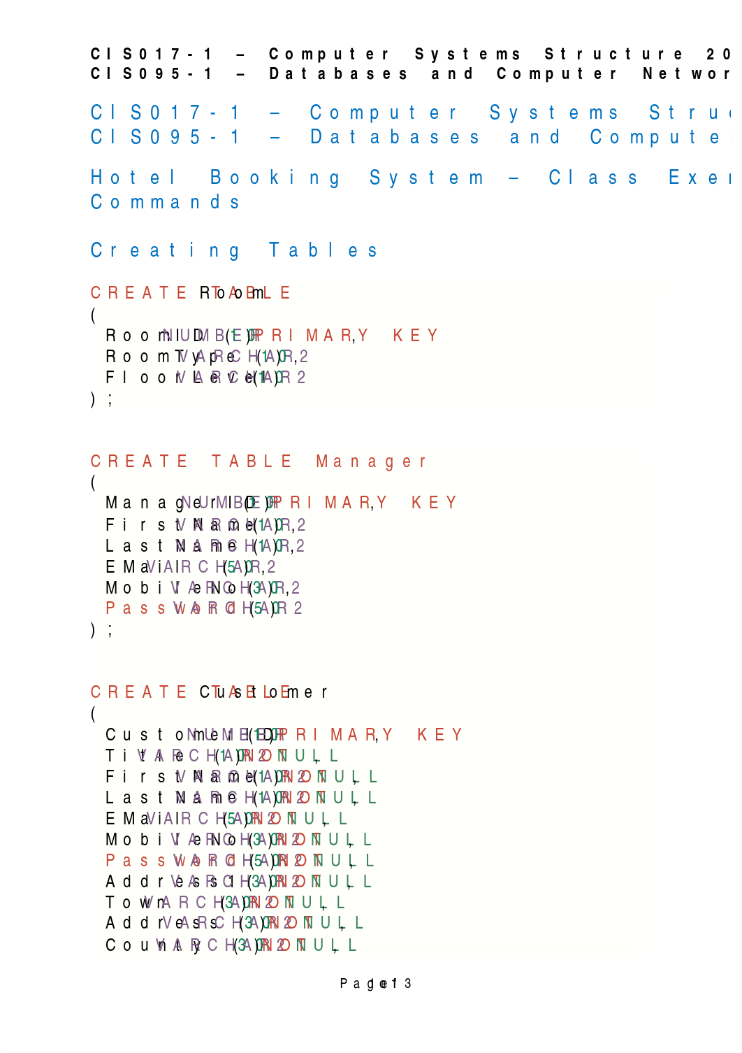 CIS017-1_CIS095-1 - Hotel Booking System - Class Exercise Demo - SQL-Ver2.docx_dxym2kjipnk_page1