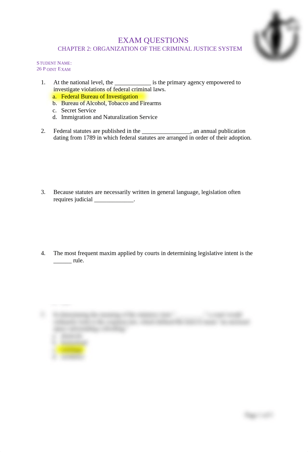 Chapter 2 - Exam Organization of the Criminal Justice System.docx_dxyq1navs7a_page1