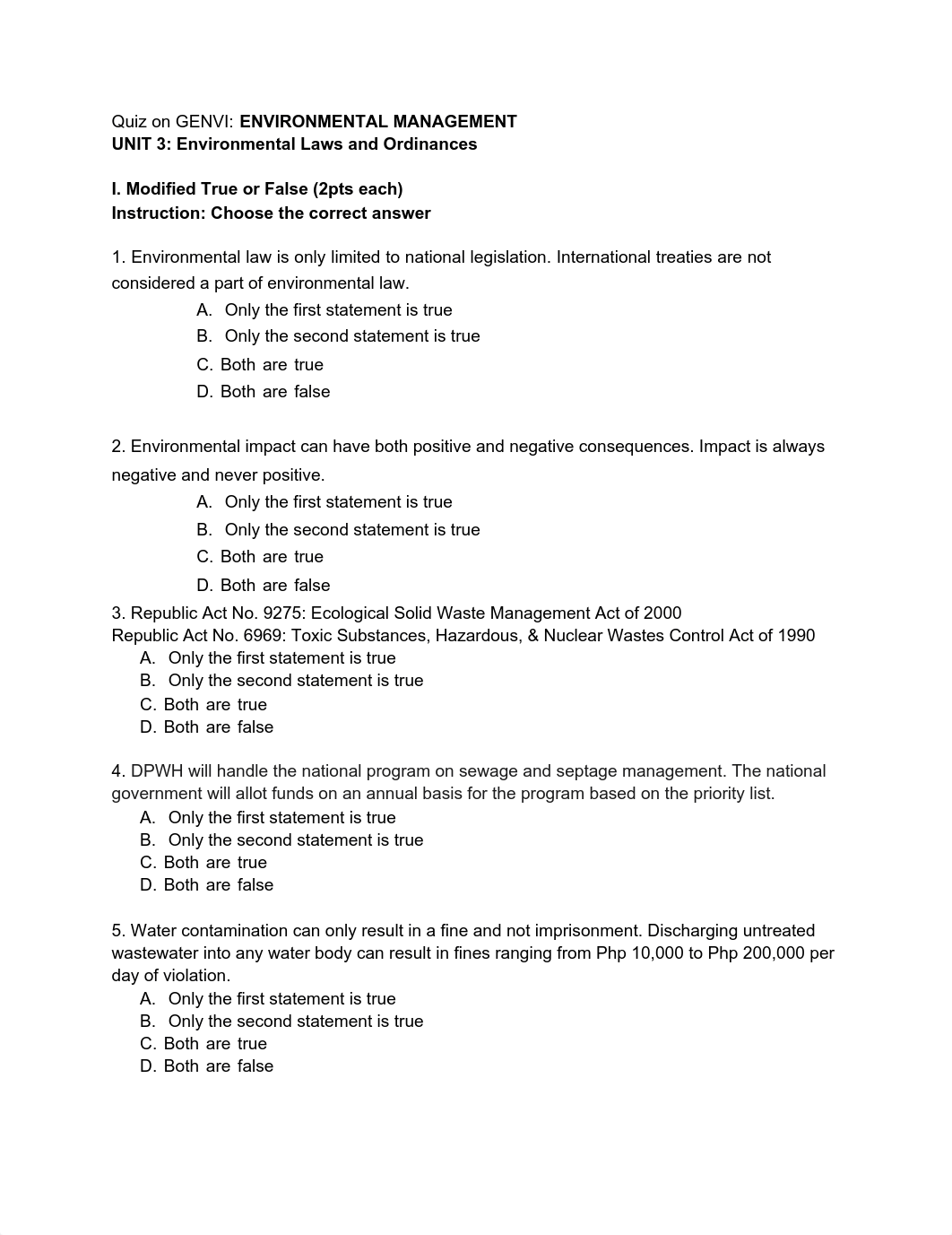 Quiz on GENVI_ ENVIRONMENTAL MANAGEMENT (1).pdf_dxyseszrtgr_page1