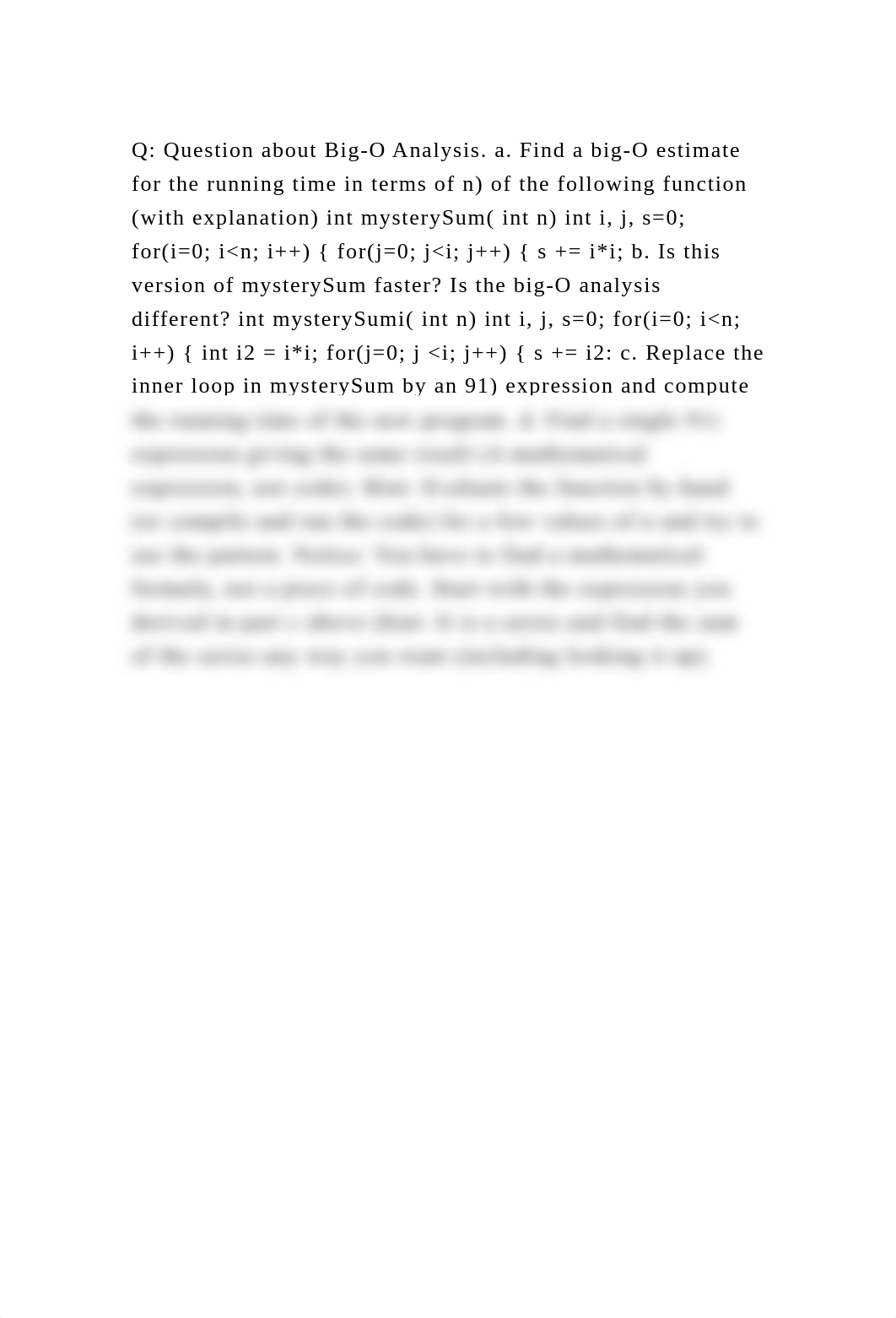 Q Question about Big-O Analysis. a. Find a big-O estimate for the r.docx_dxyuiwrrtu2_page2