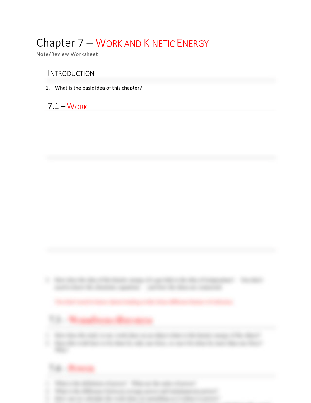 Ch. 07 - Work and Kinetic Energy - Summary.pdf_dxz76tzry78_page1