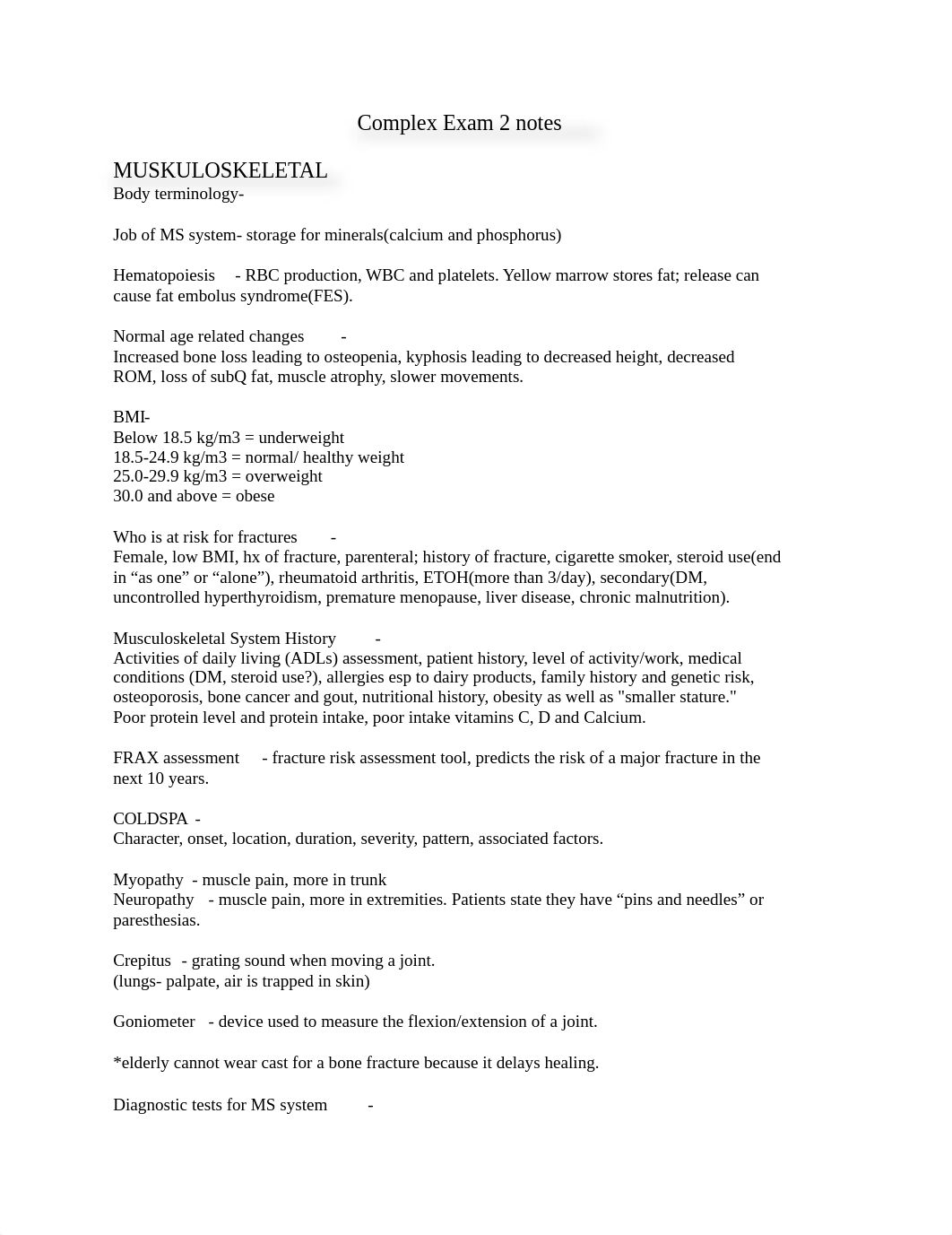 Complex Care Exam 2 Study Guide.docx_dxzagcm2s4f_page1