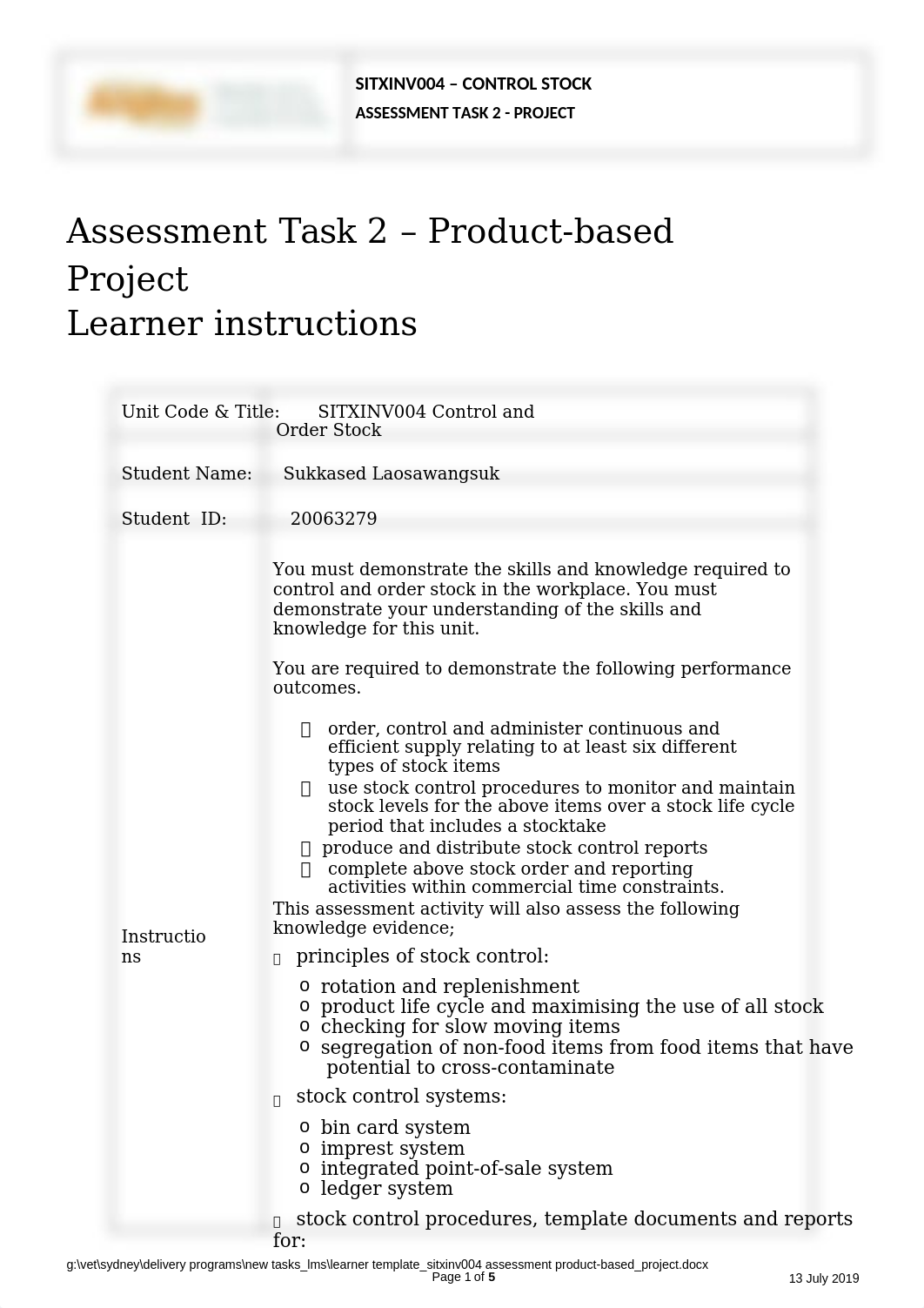 Assessment 2 Sukkased_Laosawangsuk_20063279_assessment activity.docx_dxzneb2f72x_page1