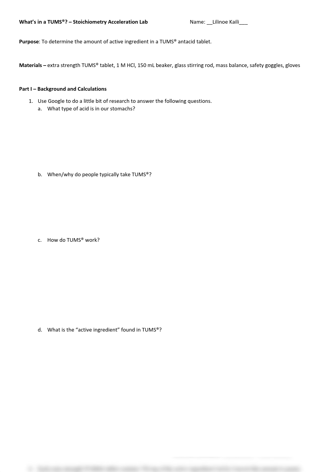 Copy of Stoichiometry Lab - Whats in a TUMS.docx-Lilinoe Kaili.docx.pdf_dxzpbemekzr_page1