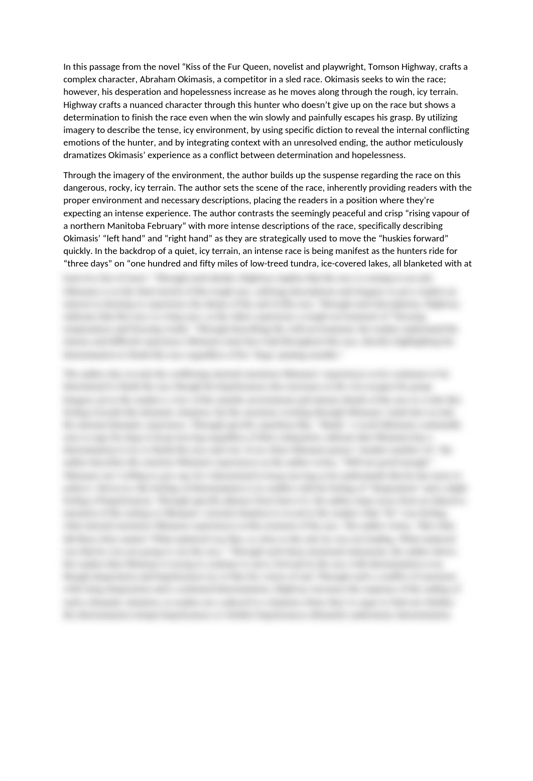 AP Lit Exam - Question 2 (Kiss of the Fur Queen).docx_dxzq94xhwzc_page1