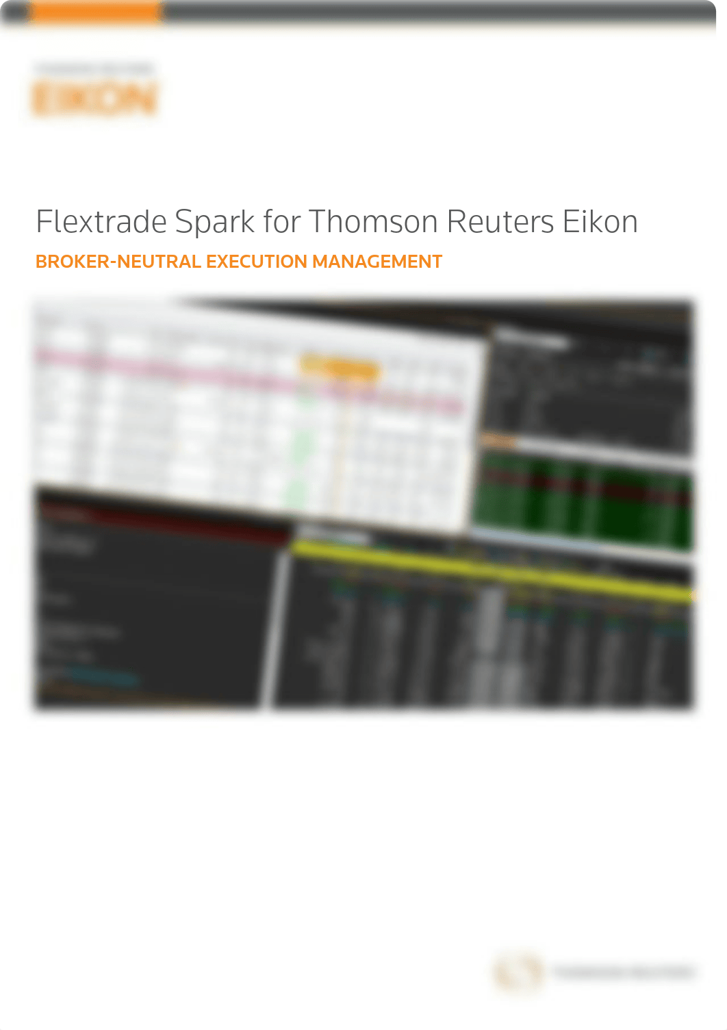 2014.02 - Thomson Reuters - Flextrade Spark for Thomson Reuters Eikon_dxztjce9s5l_page1