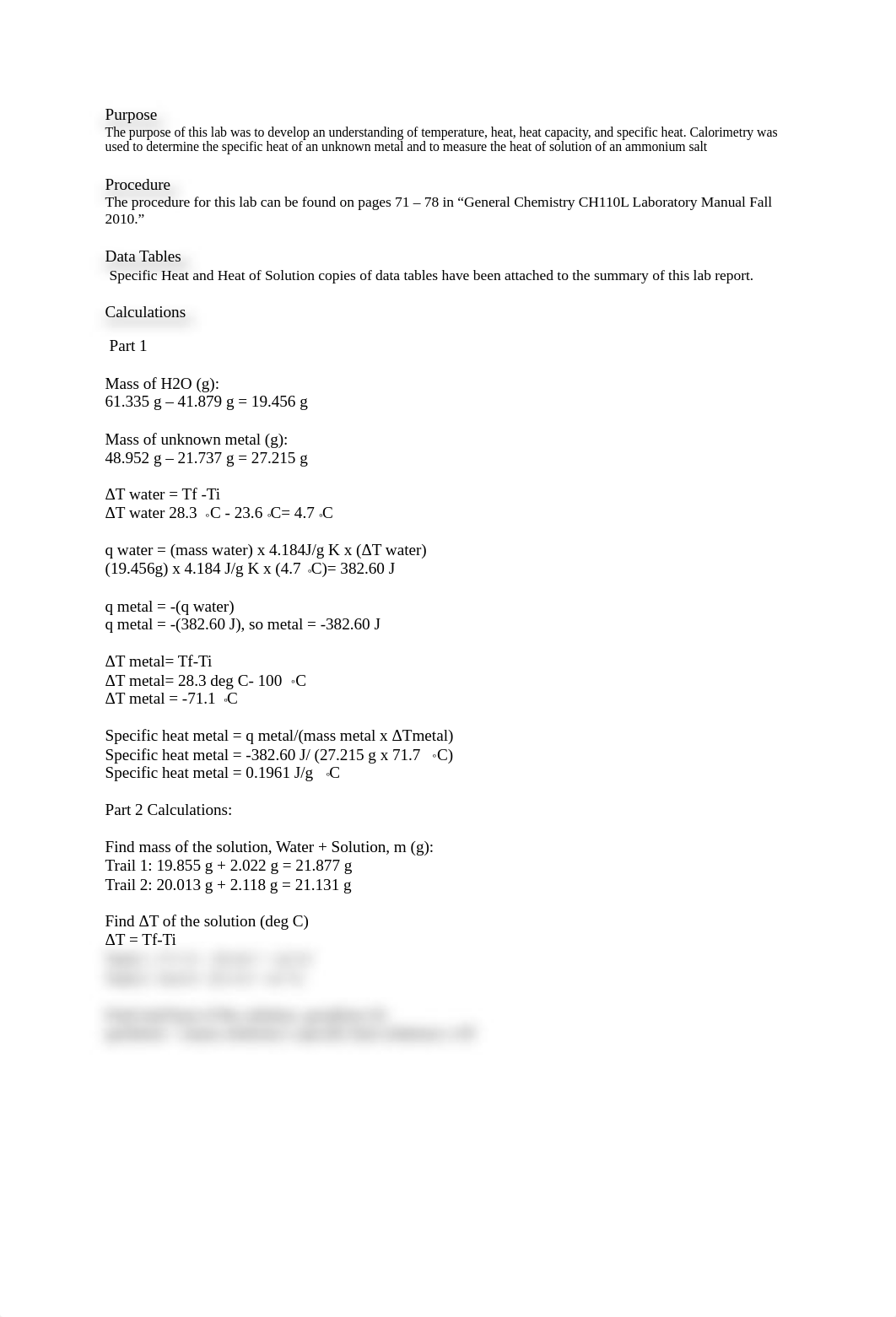 Lab 9 Using Calorimetry to Determine Specific Heat and Heat of Solution.pdf_dy0dvhbz41k_page2