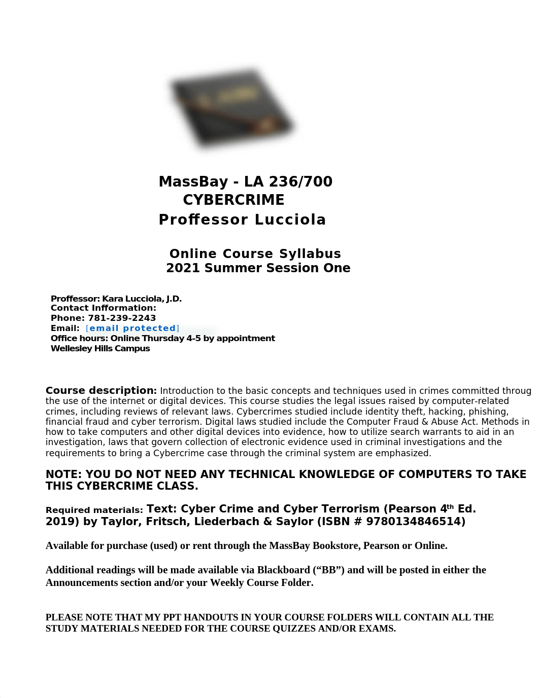 SUMMER 2021 CYBERCRIME LA 236 700 COURSE SYLLABUS.docx_dy0er9iphzr_page1