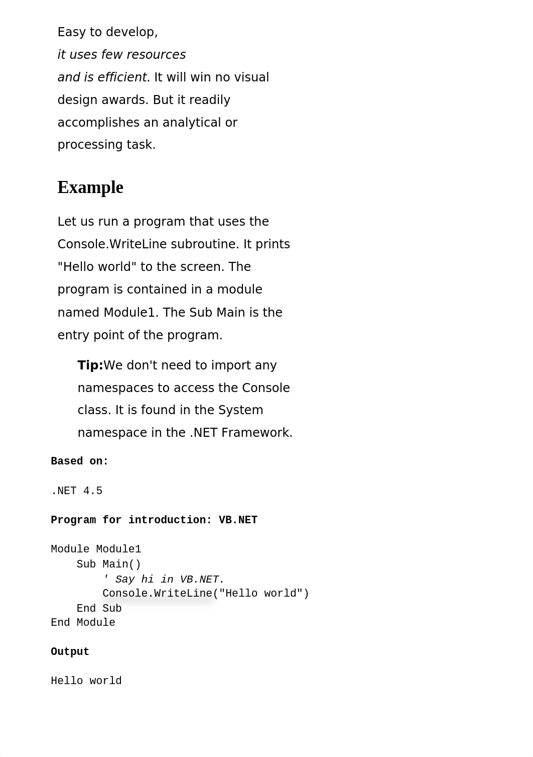 VB.NET Console.Write, WriteLine, ReadLine Examples.htm_dy0ngmojyay_page2