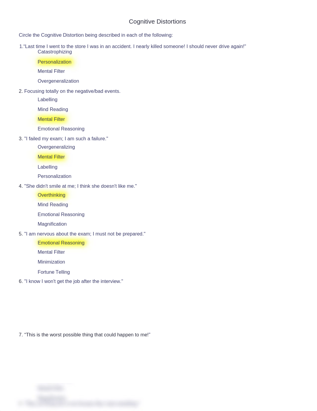 Cognitive Distortions Quiz- Savannah Armstrong.docx_dy0z8195cic_page1