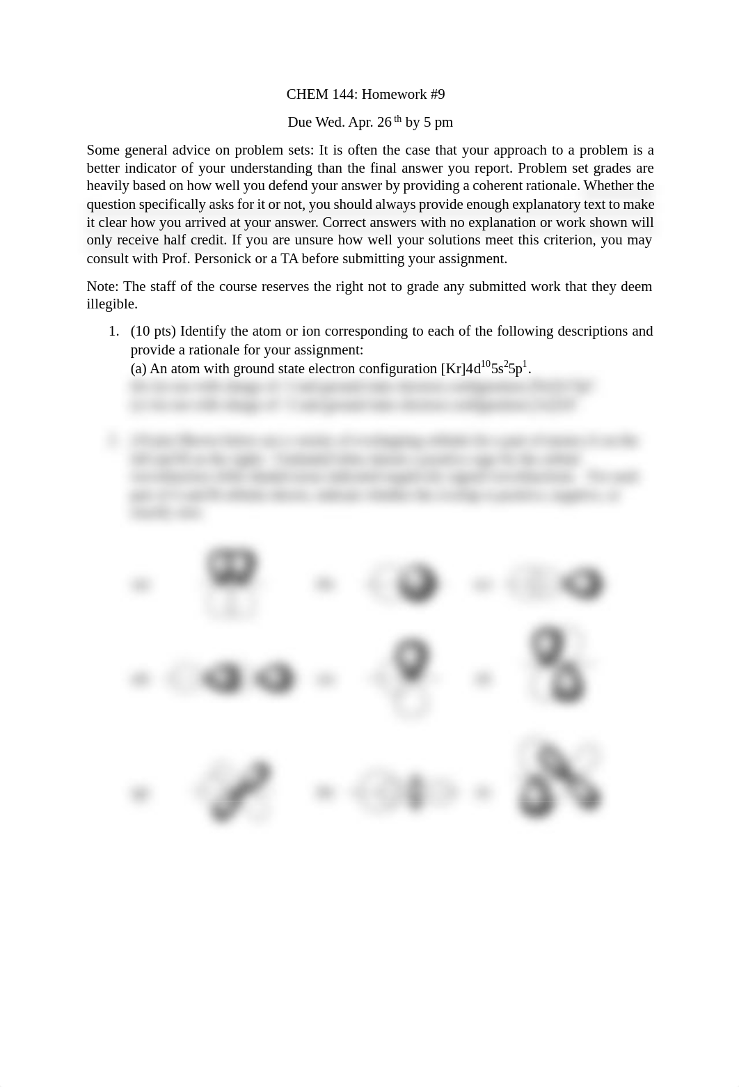 CHEM 144_Homework 9.pdf_dy137ihqo3t_page1