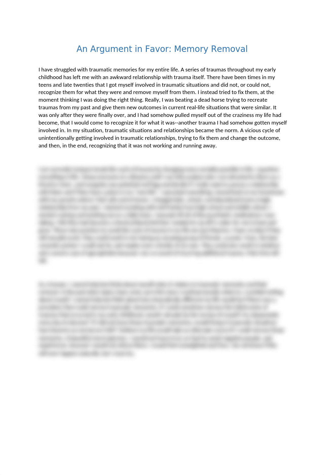 An Argument in Favor of Memory Removal Week 6.docx_dy14blxz133_page1