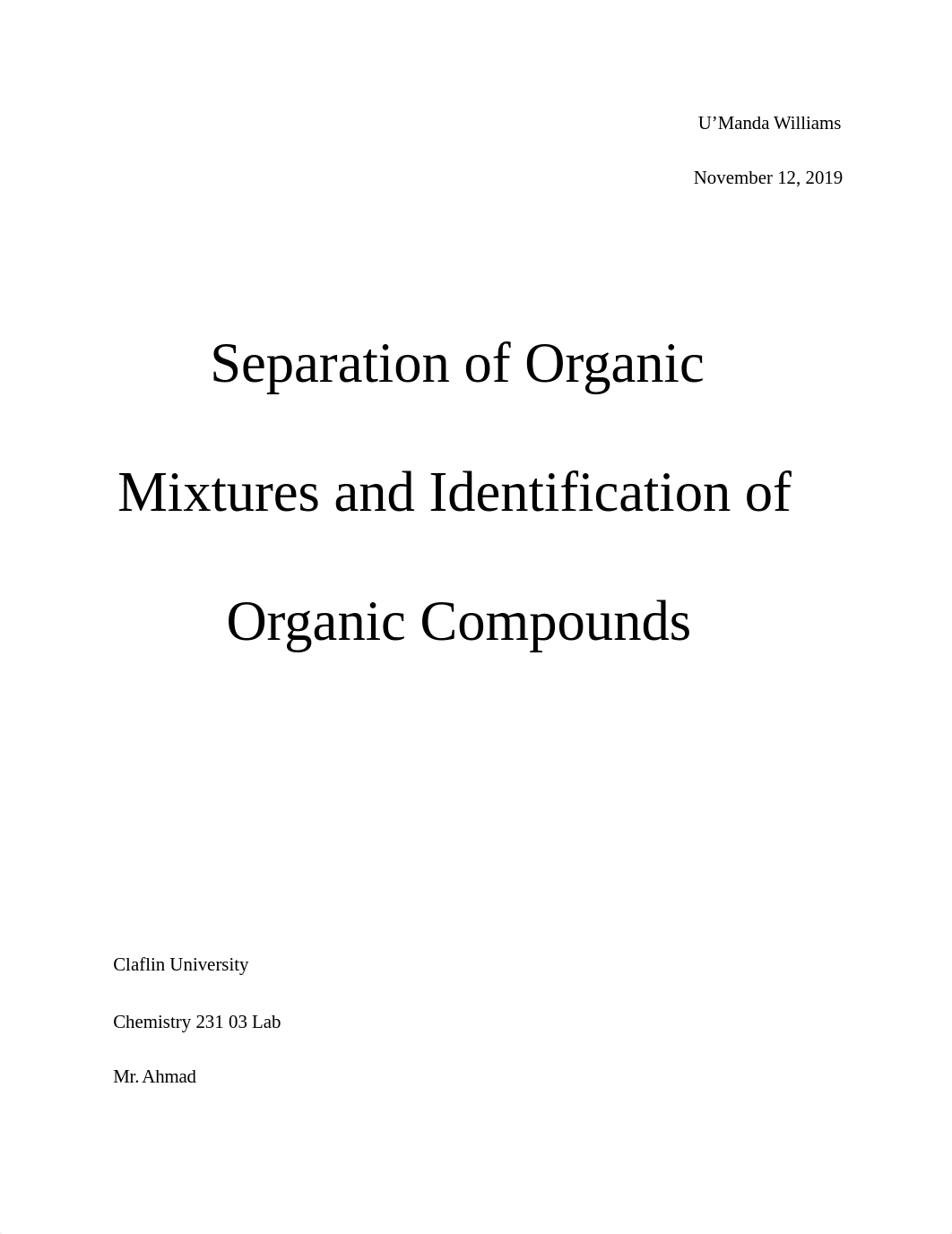 Separation of Organic Mixtures and Idntification of Organic Compounds.docx_dy1aanvayrr_page1