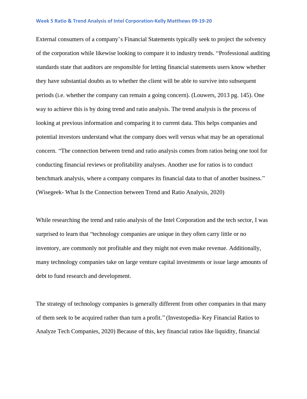 Week 5 Ratio and Trend Analysis of Intel vs Industry-Kelly Matthews 09-20-20.pdf_dy1likqaxqw_page1