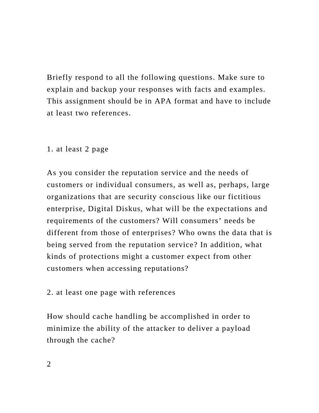 Briefly respond to all the following questions. Make sure to exp.docx_dy23ym2pyj6_page2