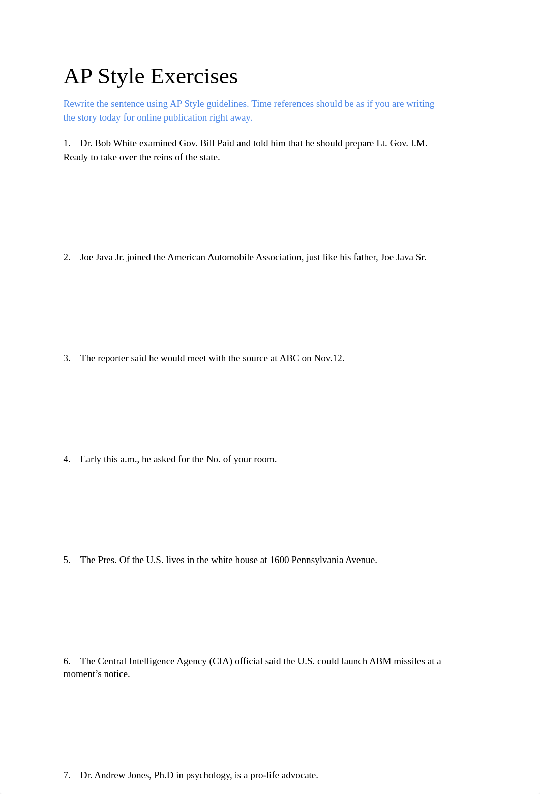 AP Style Exercises (rewrite sentences).pdf_dy2cj4vq9p6_page1