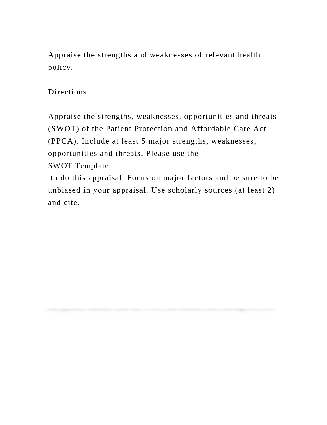 Appraise the strengths and weaknesses of relevant health policy..docx_dy2lq6hmy8q_page2