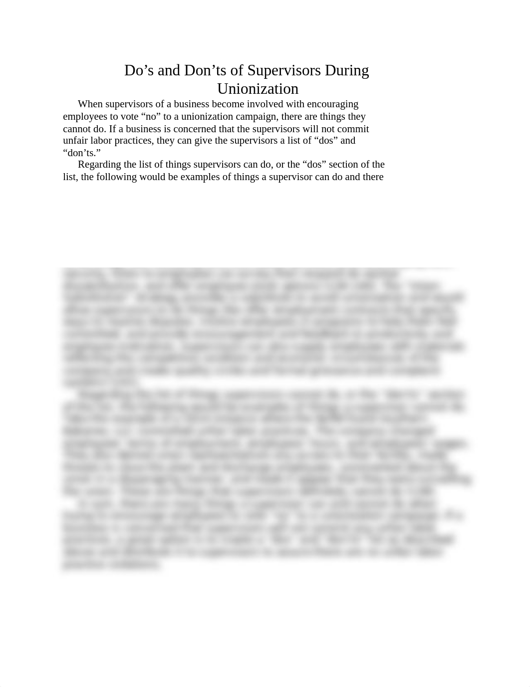 Do's and Don'ts of Supervisors During Unionization.docx_dy2m2h9klkg_page1