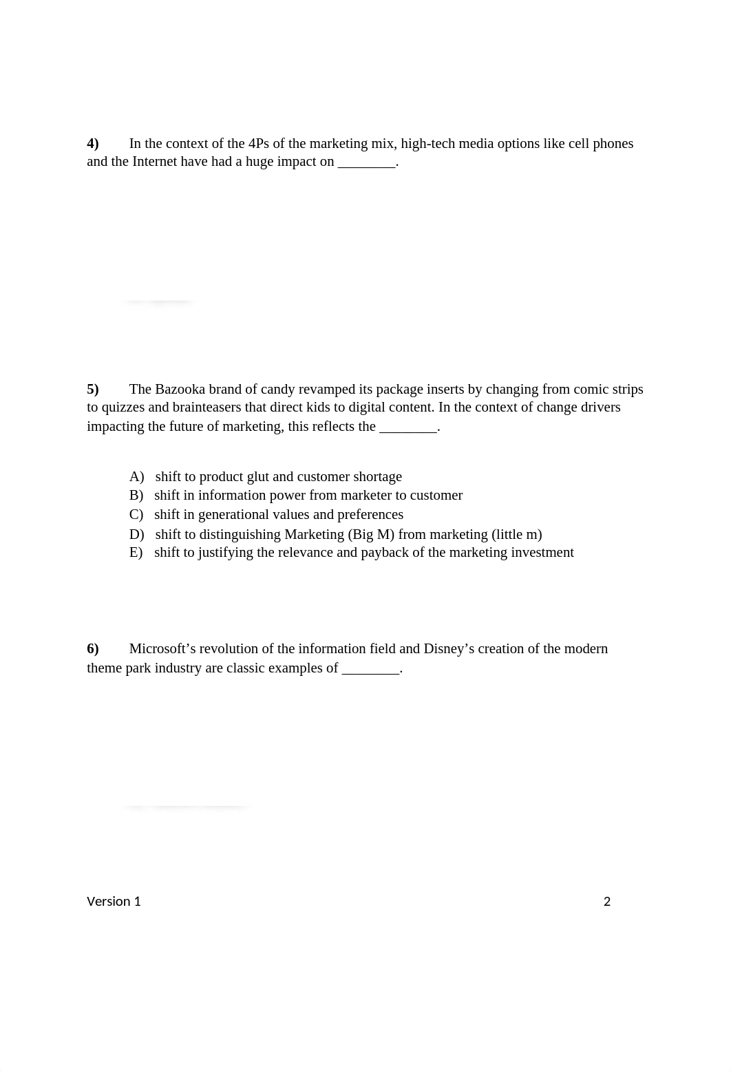 MKT 531 Exam One Sample.docx_dy2tdy37ejx_page2