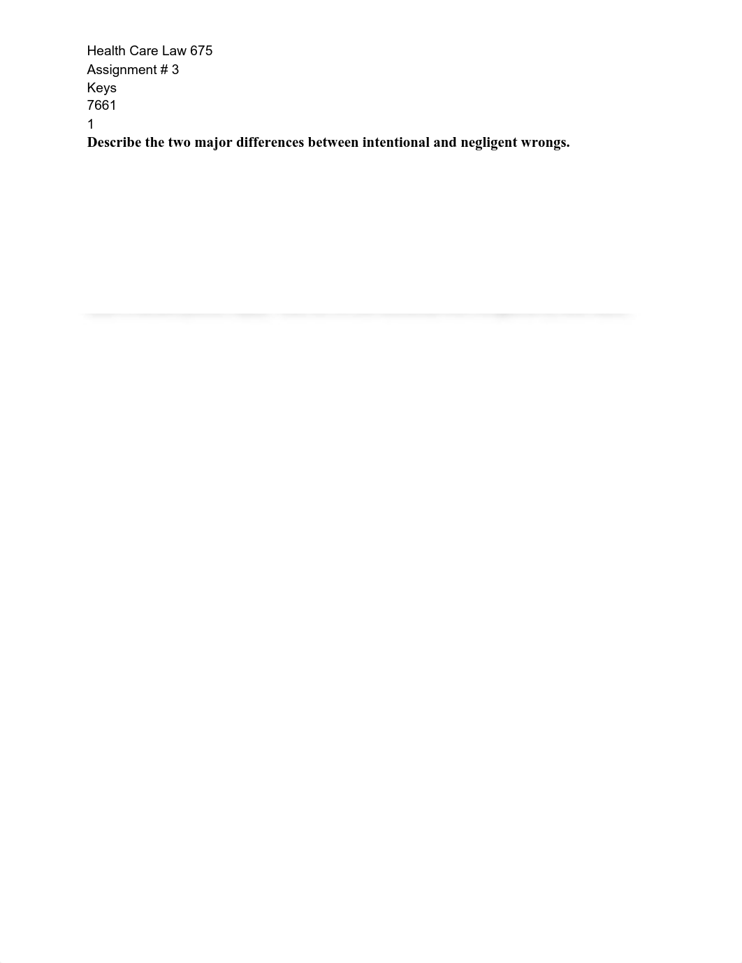 _Health Care Law 675, Assignment # 3, Keys 7661.pdf_dy2zkn6wfiu_page1
