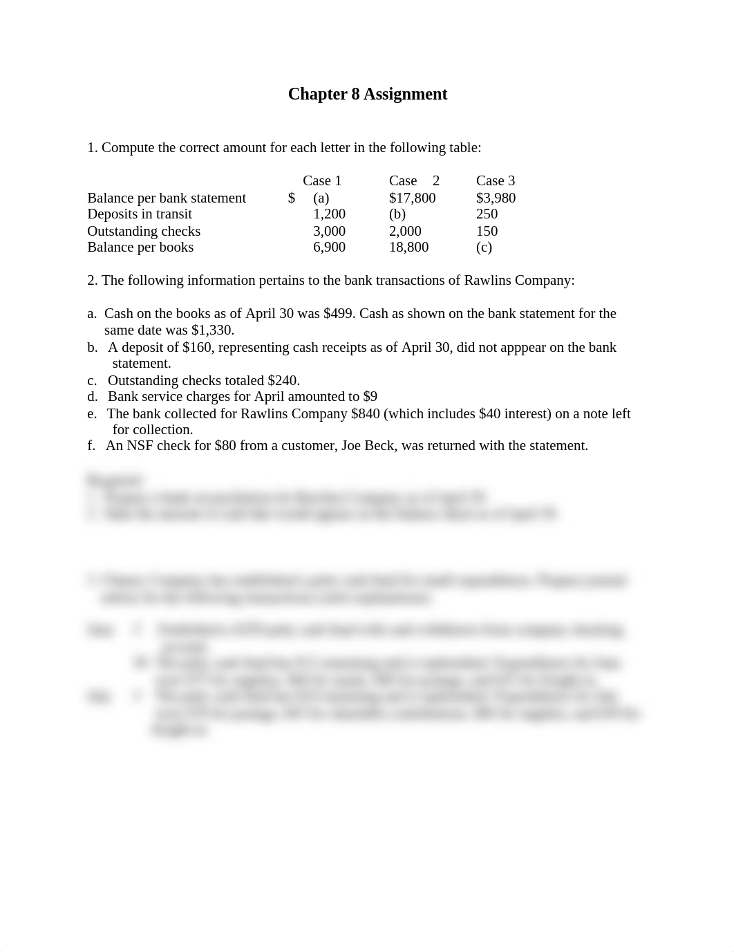 Principles of Accounting I Chapter 8 Assignment to.doc_dy36795jni7_page1