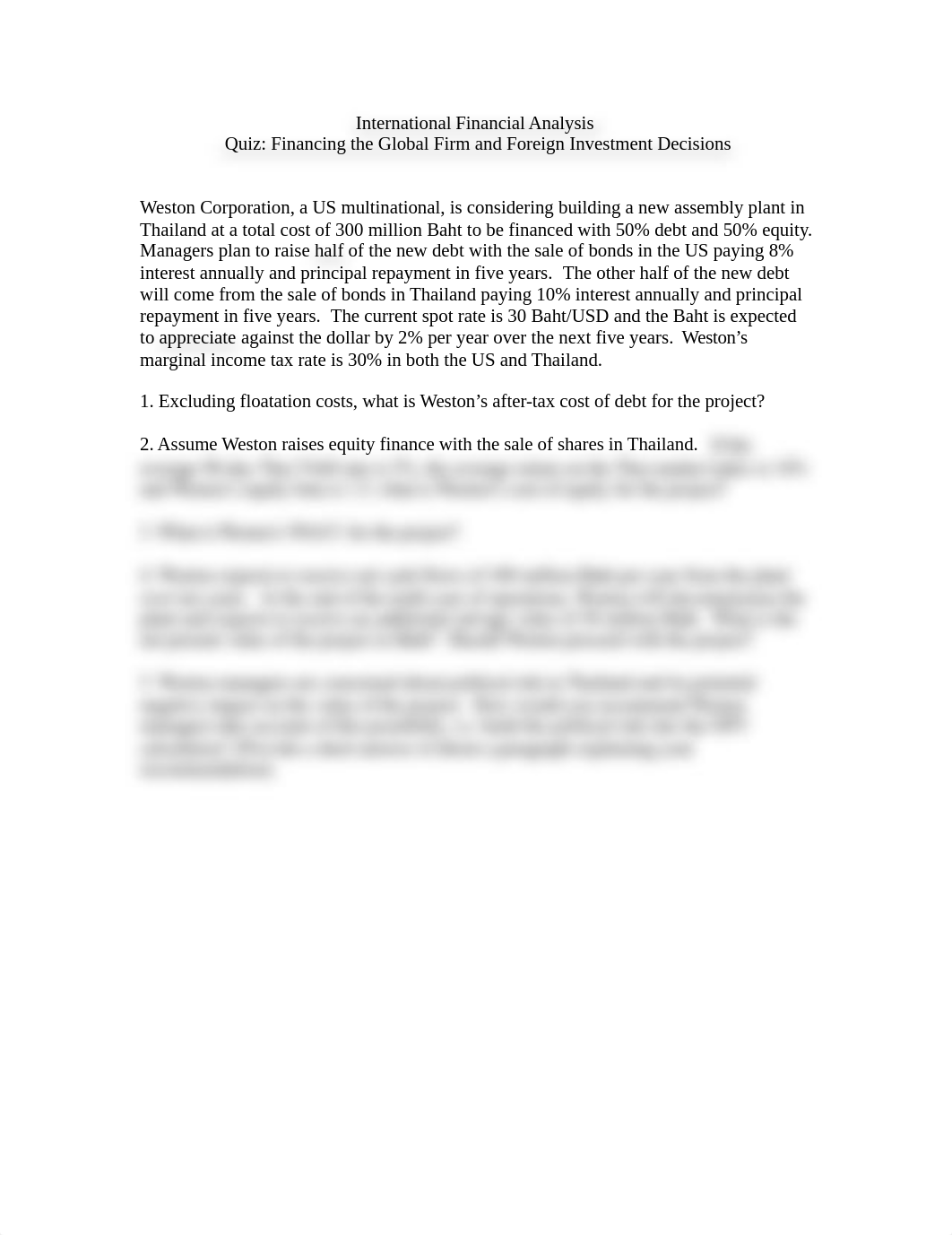 Int'l Fin Analysis- Foreign Investment Decisions Quiz.doc_dy39stia2el_page1